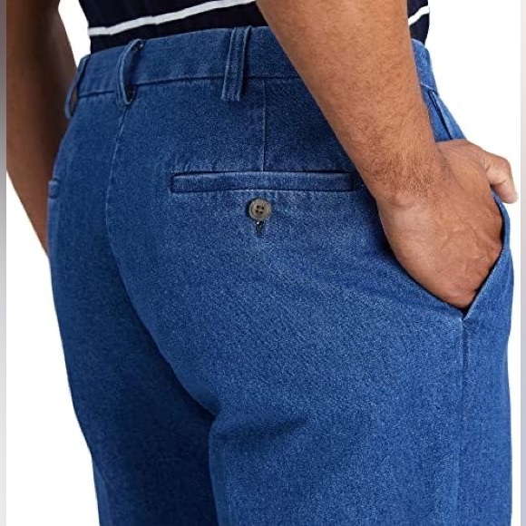 Haggar Men's Pleat & Flat Front Denim classic fit 36W X 32L - Picture 4 of 16